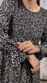 Vestido Nido de Abeja Negro